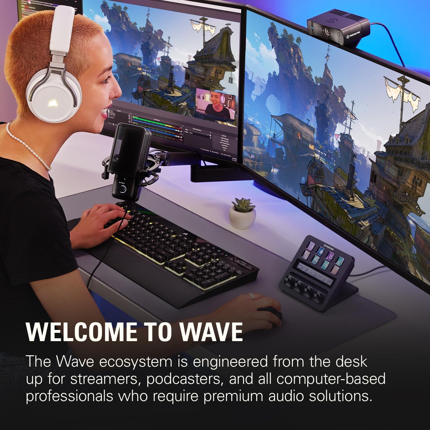 Elgato Wave Mic Arm LP - Premium Low Profile Microphone Arm with